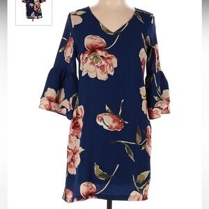 Womens cocktail floral shirt midi dress outfit belongsci Nordstrom dillards New